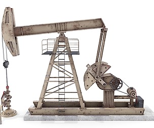 Oil Pumpjack  Weathered 3