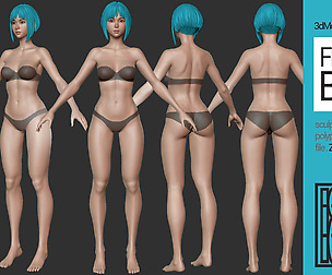 Anime Female Body