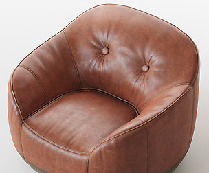 Armchair, Natuzzi, Furrow