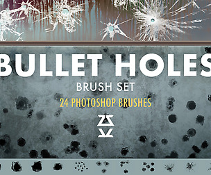 Bullet Holes Brush Set