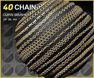 40 Chain Curve Brushes