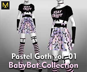 Pastel Goth Outfit vol.01 - BabyBat Collection