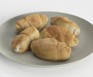 Croissants on the Plate