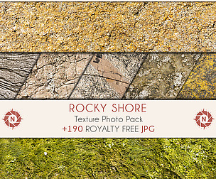 Rocks Shore - Texture Photo Pack