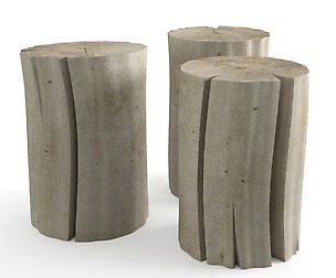 Wood Stub Side Tables