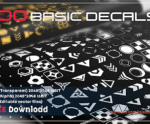 100 basic  decals (free donwload)