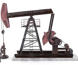 Oil Pumpjack Animated Weathered 2
