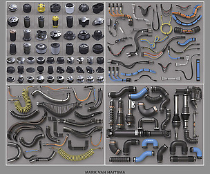 Hard Surface Kitbash Libraries