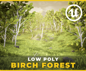 Low Poly: Birch Forest