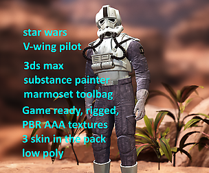 Star wars Imperial pilot V-wing PBR