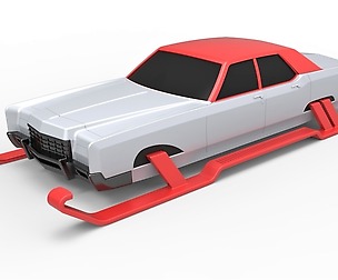 Car of Santa Scale 1 to 25