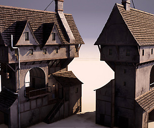 Old House Creation for Game in Blender