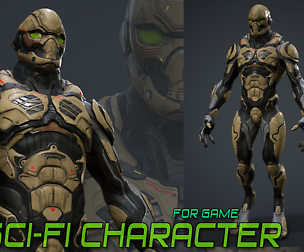 Sci-fi Character for Game