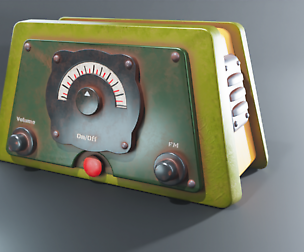 Rusty Radio Stylized