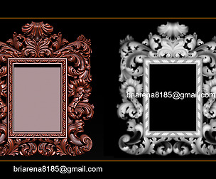 Mirror frame 3d - CNC machine -  3D CNC