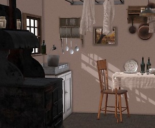 Victorian kitchen set