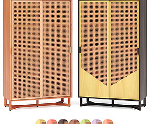 Rattan Closet By adjustable color
