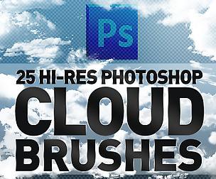25 Hi-Res Cloud Brushes