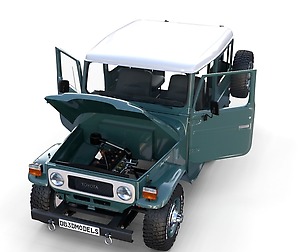 Toyota Land Cruiser FJ 40 Interior&Chassis