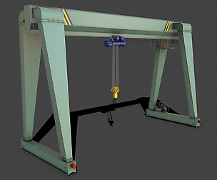 PBR Single Girder Gantry Crane V2 - Green Light