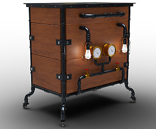 Steampunk cabinet