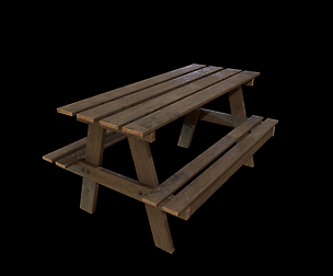 Park Table - Gest Low-poly 3D model