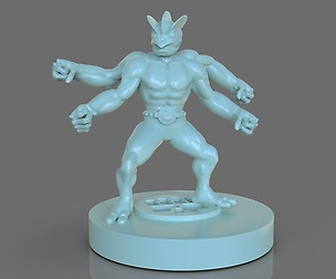 Pokemon Machamp Figurine + ZBrush Timelapse