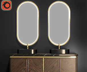 AP Bathroom Cabinet Set 03