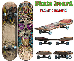 Realistic skate board code 023