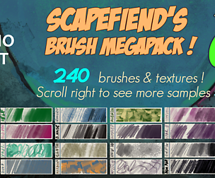 Scapefiend's Brush MEGAPACK!  for Clip Studio