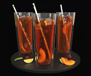 peach ruspberry lemonade