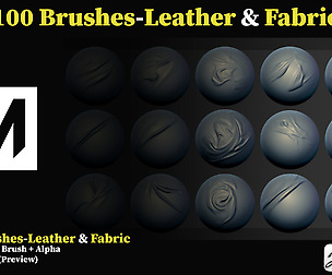 100 Brushes Zbrush_Leather & Fabric