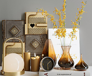 decorative set Brown