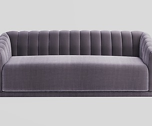 ARNO BLUSH VELVET SOFA