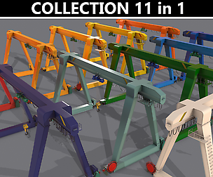 PBR Single Girder Crane V1 - Multi color Pack
