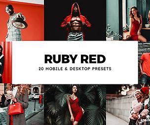 20 Ruby Red Lightroom Presets and LUTs
