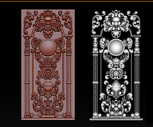 Doors 3D models for CNC in stl