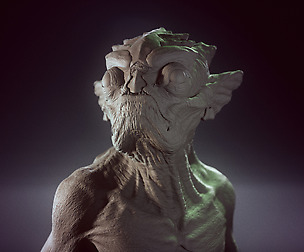 FishFace Creature - 3D print