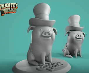 Gravity Falls - Pato pig so cute 3D print model
