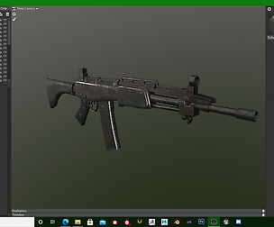 Weapon -  Rifle - FARA-83 Low Poly for Videogames.