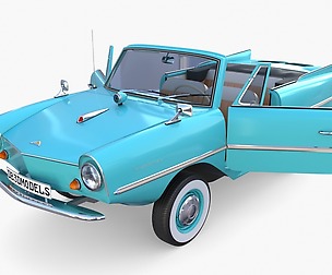 Amphicar 770 Blue w Interior