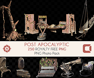 Post-Apocalyptic - PNG Photo Pack