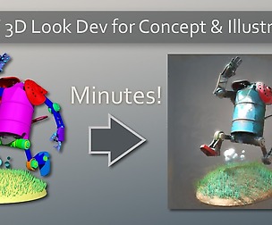 No UV 3D Look Dev for Concept & Illustration