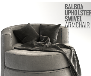 BALBOA UPHOLSTERED SWIVEL