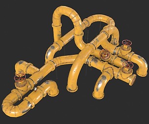 Old Painted Pipes Modular