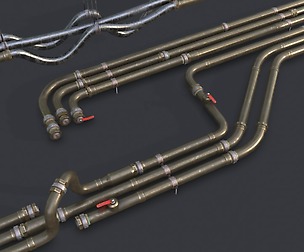 Modular Pipes - Old Copper