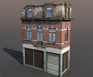 Apartment House #43 Low Poly 3d Model