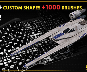 1000+ Kitbash brushes for concept art