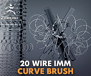 20 Whire curve IMM zbrush (Blender)