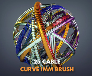 🔌 CABLE IMM 25 IMM {ZBRUSH} Brushes (Blender)💡
